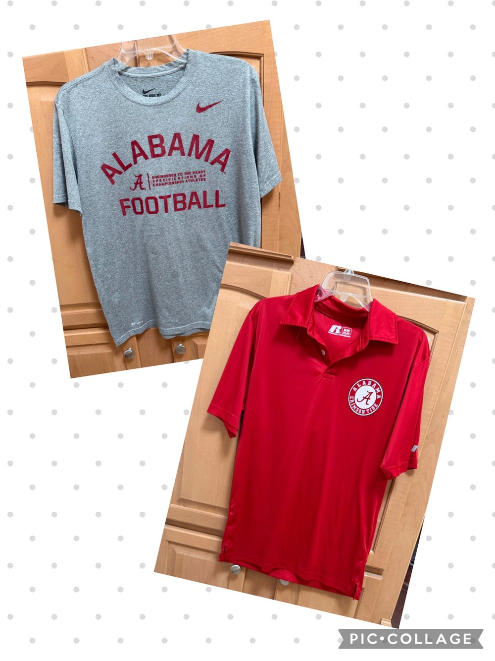 Nike Gray Alabama Football Tee & Crimson Polo Set